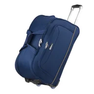 Walizki - Torba Podróżna Średnia Na Kółkach Granatowa - miniaturka - grafika 1