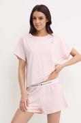 Piżamy damskie - Tommy Hilfiger piżama damska kolor różowy UW0UW05425 - miniaturka - grafika 1