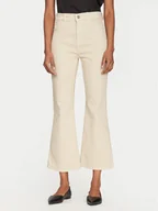 Spodnie damskie - Marella Jeansy Kerry 2513131044 Beżowy Flare Fit - miniaturka - grafika 1
