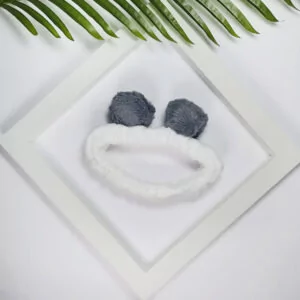 Yeye, Opaska kosmetyczna do włosów z uszami, Biały - Ozdoby do włosów - miniaturka - grafika 1