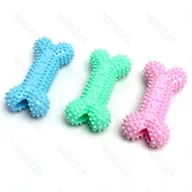 Zabawki dla psów - Kość Dla Psa Gryzak Gumowa Zabawka Z Wypustkami Do Czyszczenia Zębów - miniaturka - grafika 1