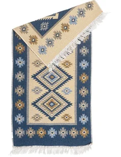 MULTI-DECOR Dywan Kilim niebieski 60 x 120 cm - Dywany - miniaturka - grafika 1
