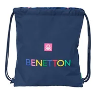 Plecaki - BENETTON DAMERO - duży plecak z płaskim workiem, idealny dla dzieci w różnym wieku, wygodny i wszechstronny, jakość i wytrzymałość, 35 x 40 cm, Granatowy, M, Casual - miniaturka - grafika 1