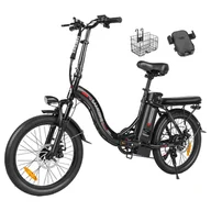 Rowery elektryczne - SAMEBIKE CY20 Folding Electric Bike  20*2 35-inch Spoke Wheel  350W Motor  36V 12Ah Battery  32km/h Max Speed  80km Max Range - miniaturka - grafika 1