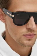 Okulary przeciwsłoneczne - Gucci okulary przeciwsłoneczne męskie kolor czarny GG1517S - miniaturka - grafika 1