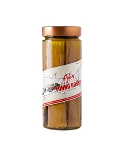Filety z czerwonego tuńczyka w oliwie z oliwek, 600 g (Tonno Rosso) / Adelfio - Konserwy i dania rybne - miniaturka - grafika 1