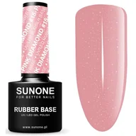 Lakiery hybrydowe - Sunone Rubber Baza kauczukowa Hybryda 5g Pink d 15 - miniaturka - grafika 1