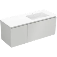 Szafki łazienkowe - Mexen Orio szafka łazienkowa 120 cm z umywalką Otis prawą, 1S, 1D, szara mat/biała mat - 91A13-12047-3-BBFF62-W18P01 - miniaturka - grafika 1