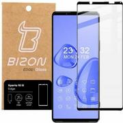 Szkła hartowane na telefon - Bizon Szkło hartowane Glass Edge do Xperia 10 III, czarne BGE1XP10III - miniaturka - grafika 1