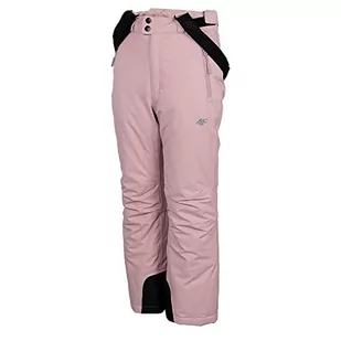 4F JUNIOR Dziewczęce spodnie narciarskie Jspdn001 spodnie FNK, jasnoróżowe, 146 cm, Jasnoróżowy, 146 - Spodnie narciarskie - miniaturka - grafika 1