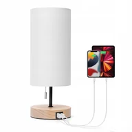 Lampy stojące - Lampa stołowa Aigostar lampy stołowe biały Usb E27 40 W - miniaturka - grafika 1