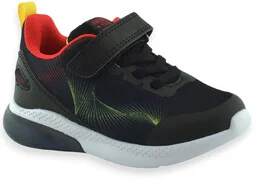 Chłopięce buty sportowe dla dzieci podświetlana podeszwa American Club ES123 Czarne - Buty dla chłopców - miniaturka - grafika 1