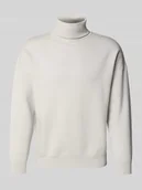 Swetry męskie - Sweter z dzianiny z golfem - miniaturka - grafika 1