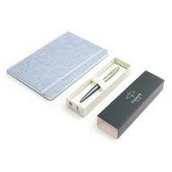 Zestawy piśmiennicze - Długopis Parker Jotter XL Primrose Matte Blue z niebieskim notatnikiem A5 - miniaturka - grafika 1