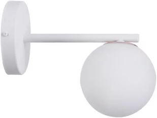 Sigma biały kinkiet loft 33195 GAMA minimalistyczna lampa ścienna z kloszem w kształcie kuli 33195 - Lampy ścienne - miniaturka - grafika 1