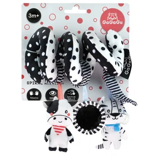 Pluszowa spirala Krowa i Tygrys GaGaGu - Grzechotki dla dzieci - miniaturka - grafika 2