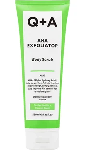 Q+A Exfoliator AHA - Wygładzający peeling do ciała z kwasami 250ml - Peelingi do ciała - miniaturka - grafika 1