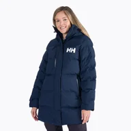 Sport OUTLET - Płaszcz puchowy damska Helly Hansen Adore Puffy Parka navy - miniaturka - grafika 1