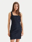 Sukienki - Calvin Klein Sukienka codzienna Sculpt LV047F793G Granatowy Slim Fit - miniaturka - grafika 1