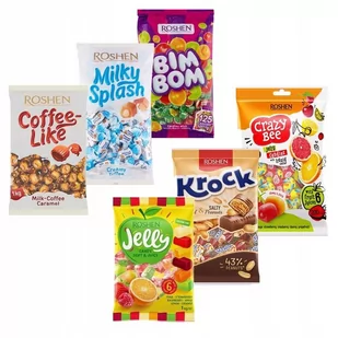 Roshen Cukierki Mix 6 smaków 1 kg x 6 sztuk - Cukierki - miniaturka - grafika 1