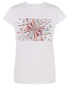 Koszulki i topy damskie - T-Shirt damski kolorowy nadruk Abstrakcja r.S - miniaturka - grafika 1