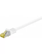 Patchcordy - Kabel Lan Patchcord Cat 7 S/ftp RJ45 biały 2m - miniaturka - grafika 1