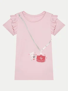 Guess Sukienka codzienna K5RK00 KA6W4 Różowy Regular Fit - Sukienki i spódniczki dla dziewczynek - miniaturka - grafika 1