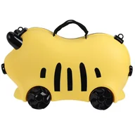 Walizki - Dziecięca walizka na kółkach 52x32 cm, żółta - miniaturka - grafika 1