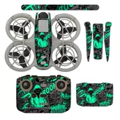 Akcesoria do drona - DJI NEO Zestaw naklejek Naklejka drona DJI NEO Kontrolera RC-N3 Hello Boom - miniaturka - grafika 1