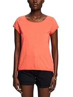 Koszulki i topy damskie - ESPRIT Damska koszulka 043EE1K357, 870/CORAL ORANGE, XXS, 870 / Coral Orange, XXS - miniaturka - grafika 1