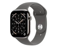 Smartwatch - Apple Watch 10 GPS + Cellular 42mm naturalny tytan pasek sportowy S/M Szary - miniaturka - grafika 1