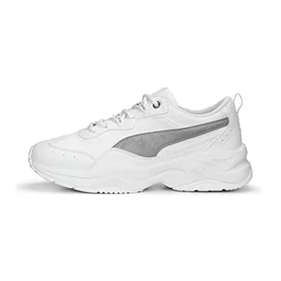 Trampki damskie - PUMA Damskie trampki Cilia Space Metallics, białe srebro, rozmiar 7,5 - grafika 1