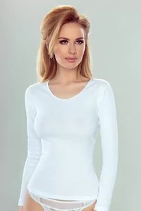 IRENE Bluzka z długim rękawem biała - Komplety bielizny - miniaturka - grafika 1