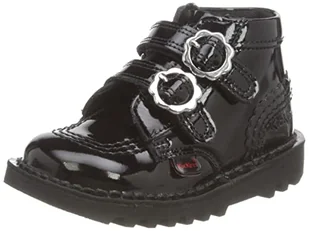 Kickers Baby Girls Kick Hi Vel Bloom botki, czarne, rozmiar 6, Czarny - Botki damskie - miniaturka - grafika 1