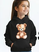 Bluzy dla dziewczynek - Bluza z misiem dla dziewczynki PLUSZOWYMIŚ1 - miniaturka - grafika 1