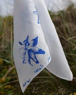 Apaszki i szaliki damskie - Apaszka Magnolia Blue 90 cm x 90 cm - miniaturka - grafika 1