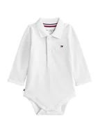Body dla niemowląt - Tommy Hilfiger Body dziecięce KN0KN02075 Biały - miniaturka - grafika 1