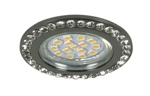 Candellux SOC-01 BK Czarny z kryształkami GU10 50W 230V Oczko sufitowe 2250984 2250984 - Lampy sufitowe - miniaturka - grafika 1