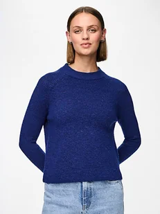 Pieces Sweter w kolorze granatowym - Swetry damskie - miniaturka - grafika 1