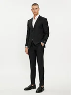 Garnitury - Jack&Jones Garnitur Solaris 12148166 Czarny Super Slim Fit - miniaturka - grafika 1