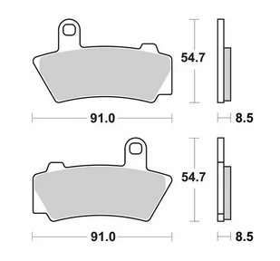 Sbs Klocki Hamulcowe Street Excel Sinter Kh748 Bmw R18 1800 21- Tył - Klocki hamulcowe - miniaturka - grafika 1