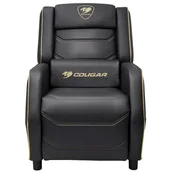 Fotele gamingowe - Cougar Ranger S Royal Gamingowa do 160kg Skóra ECO Czarno-żółty - miniaturka - grafika 1