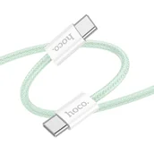 Kable USB - HOCO kabel Typ C do Typ C 60W X104 1m zielony - miniaturka - grafika 1