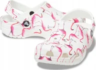 Buty dla dziewczynek - Crocs Crocs Classic Pool Party Clog 207826-1CW białe 29/30 - miniaturka - grafika 1