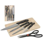 Noże kuchenne - Zestaw noży 6 elementów ostrze ze stali nierdzewnej 2CR14 - miniaturka - grafika 1