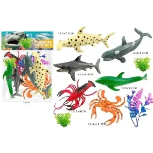 Zwierzęta morskie z akcesoriami 6szt Merkpol - Figurki dla dzieci Zwierzęta morskie z akcesoriami 6szt Merkpol - Figurki dla dzieci - miniaturka - grafika 1