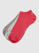 Skarpetki damskie - Krótkie skarpety z detalami z logo w zestawie 3 szt. - miniaturka - grafika 1