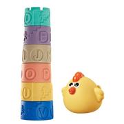 Zabawki sensoryczne - Wieża sensoryczna z kurką - miękkie klocki - 1012 - miniaturka - grafika 1