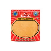 Krakersy - Papad z czerwonym chilli Ganesh Red Chilli Papad 200g - ostra nuta chilli - miniaturka - grafika 1
