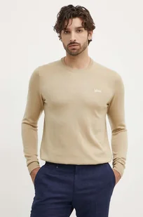 Guess sweter z domieszką wełny DANIEL męski kolor beżowy lekki M4YR01 Z3052 - Swetry męskie - miniaturka - grafika 1